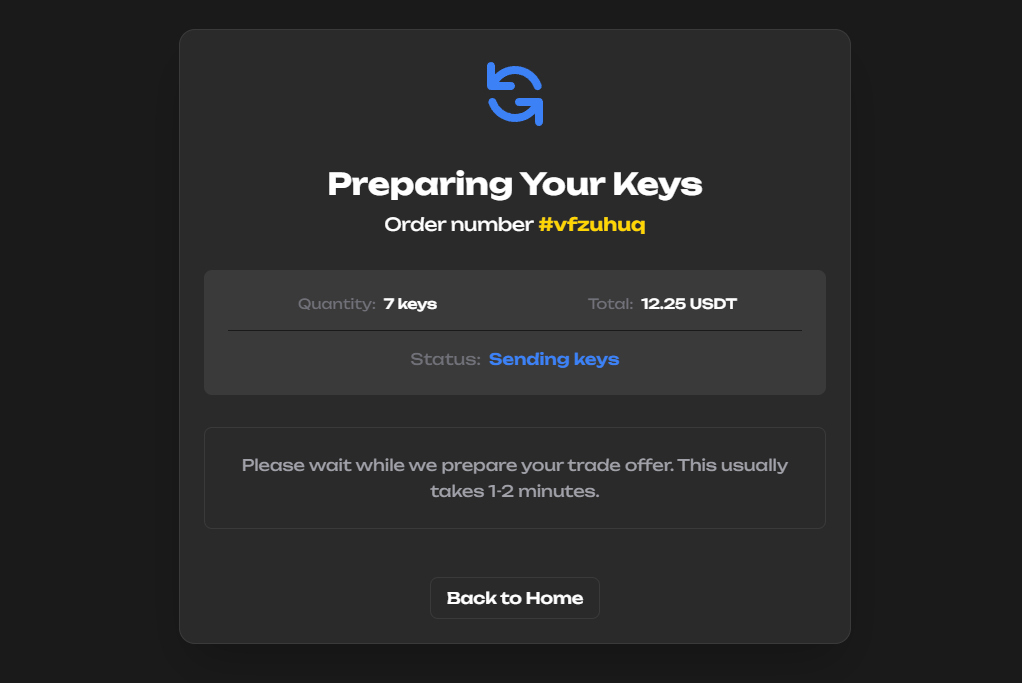 Steam Trade Offer Example
